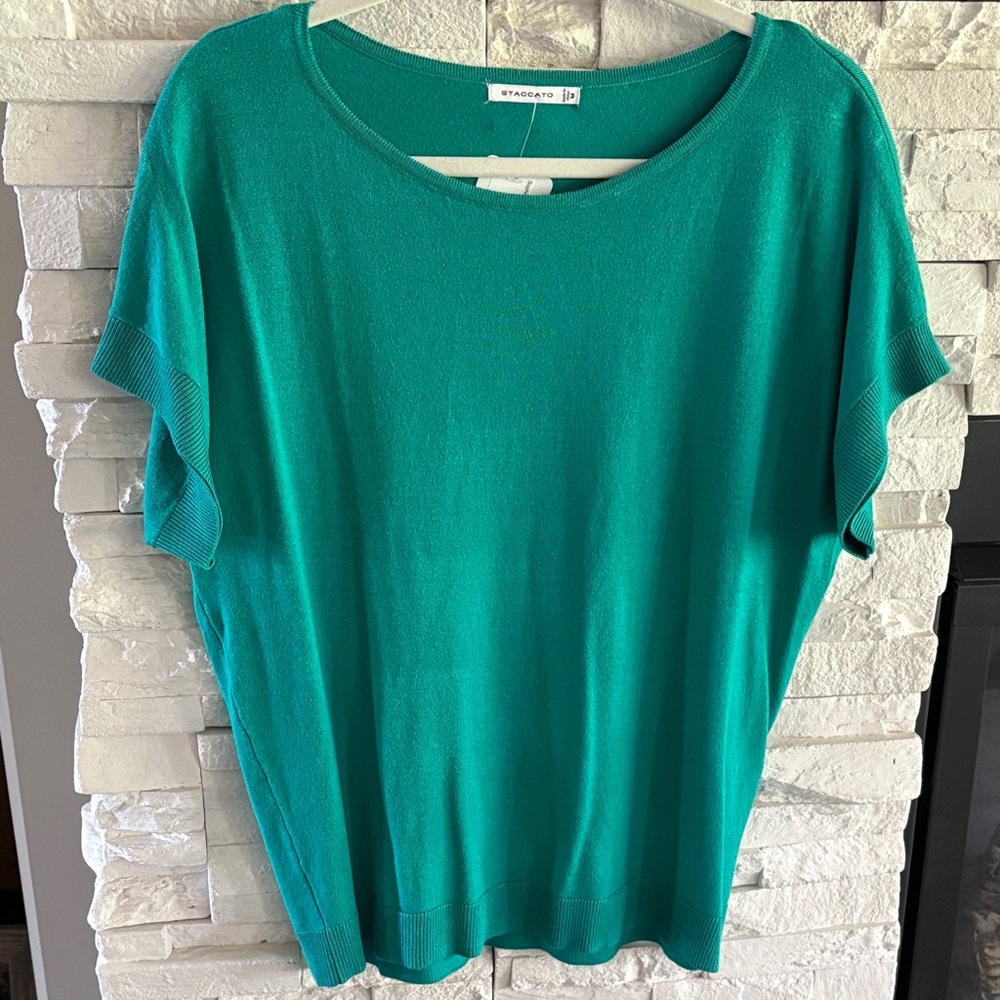 Staccato Teal Green Women's Top